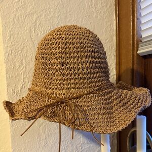 Stylish Brown Woven Hat